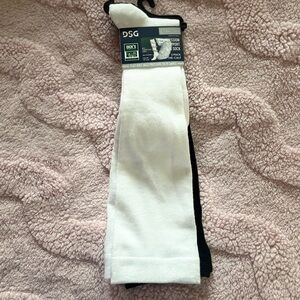 DSG Men's Crew Compression Socks - White & Black (2-Pack)
